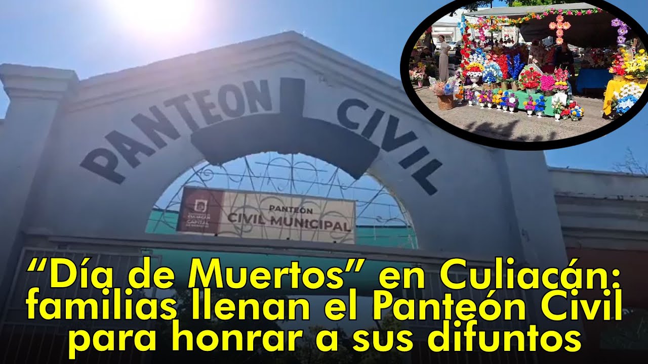 “Día de Muertos” en Culiacán: familias llenan el Panteón Civil para honrar a sus difuntos
