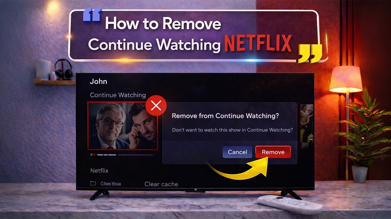 How to Remove Netflix Continue Watching on TV | Delete Continue Watching on Netflix