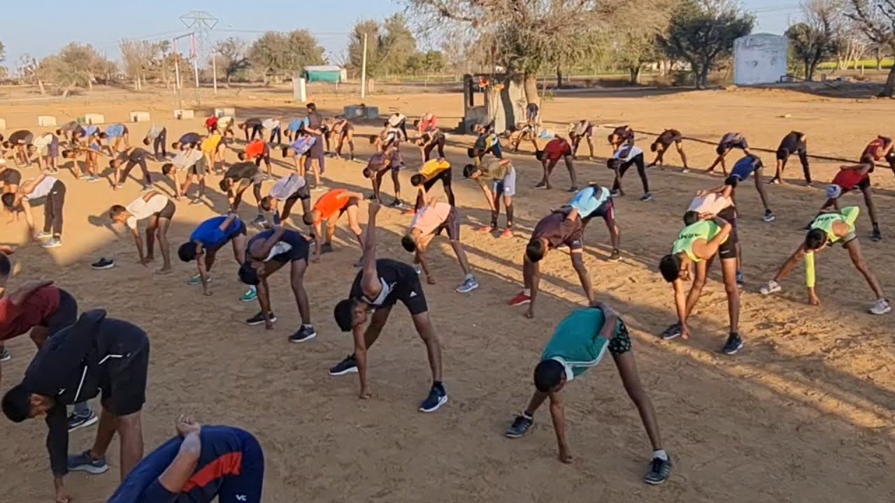 शाम होते ही फ़ौजी भाई शुरू Physical Academy  में श्रीवल्ली सांग