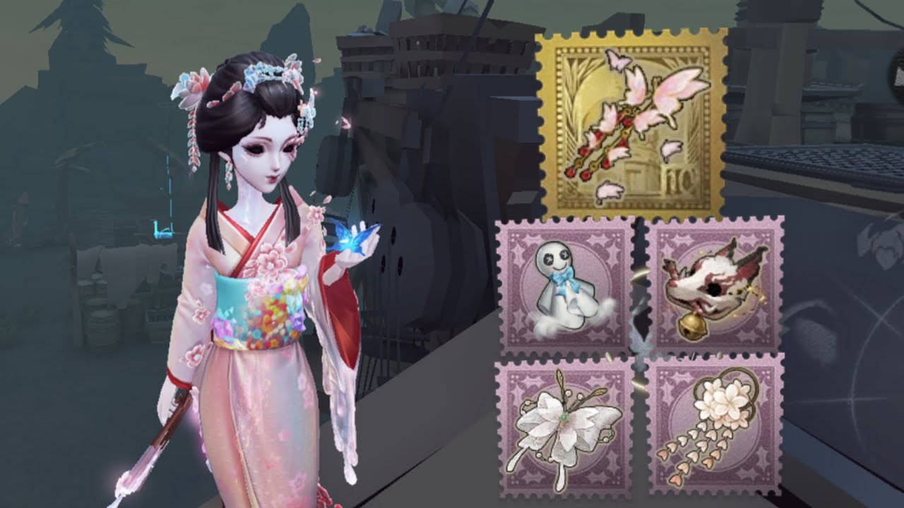 { Identity V } | Оценка каждого аксессуара для этого облика!! | Гейша | Янтарные слёзы | (наконец...