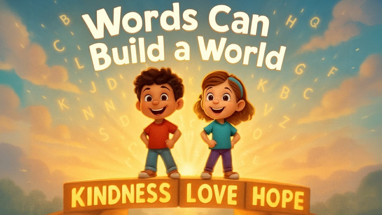 Words Can Build a World 🏗️✨ | A Fun Kids Song About Kind Words and Communication