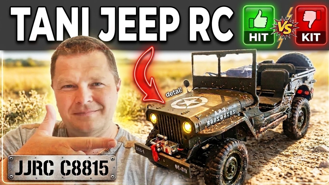 🛑 JJRC C8815 🛻 JEEP WILLYS 🔥 TANI SAMOCH&Oacute;D RC off road 4x4 🔥 Unboxing &bull; Test &bull; Opinia