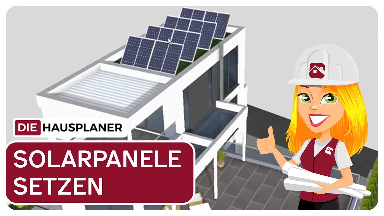 Solarpanele setzen im 3D HAUSPLANER