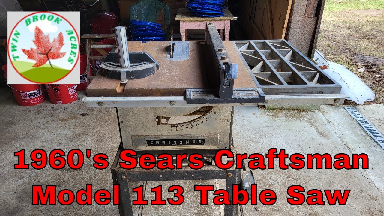 Antique Tools, Episode 7 - Sears Craftsman Table Saw