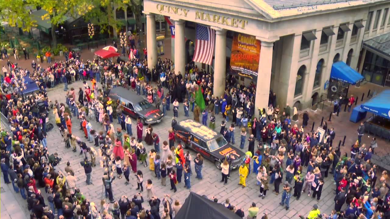 Canobie Lake Park SCREEEMFEST Monster Flash Mob at Faneuil Hall Marketplace