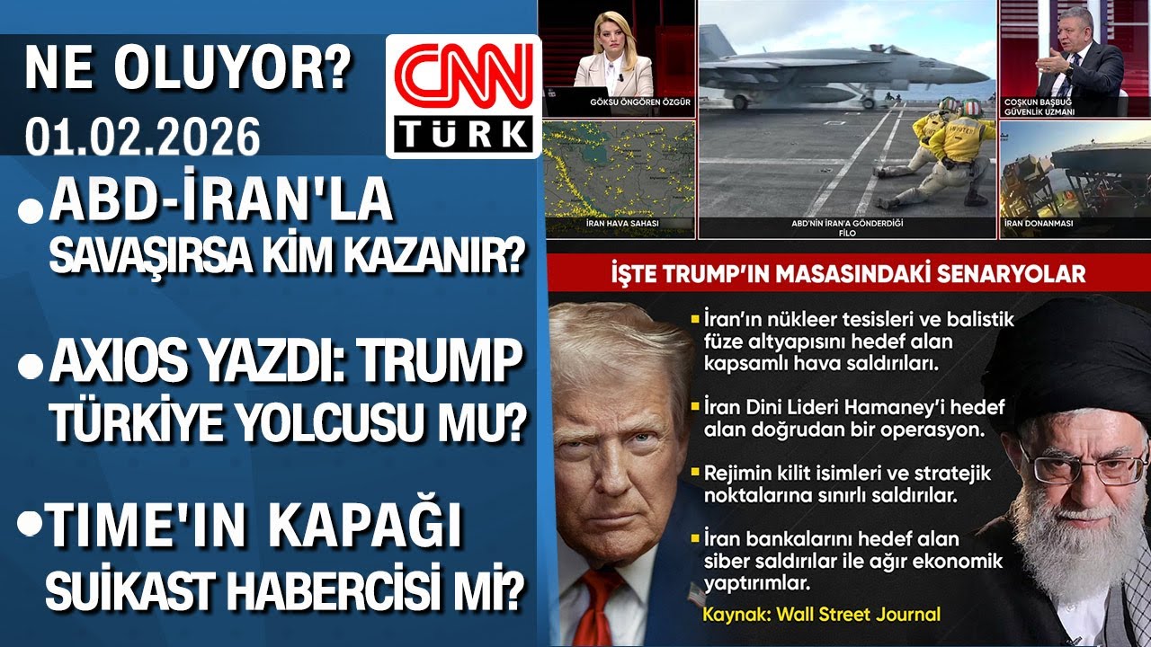 ABD-İran'la savaşırsa kim kazanır? AXIOS yazdı: Trump Türkiye yolcusu mu? - Ne Oluyor? 01.02.2026