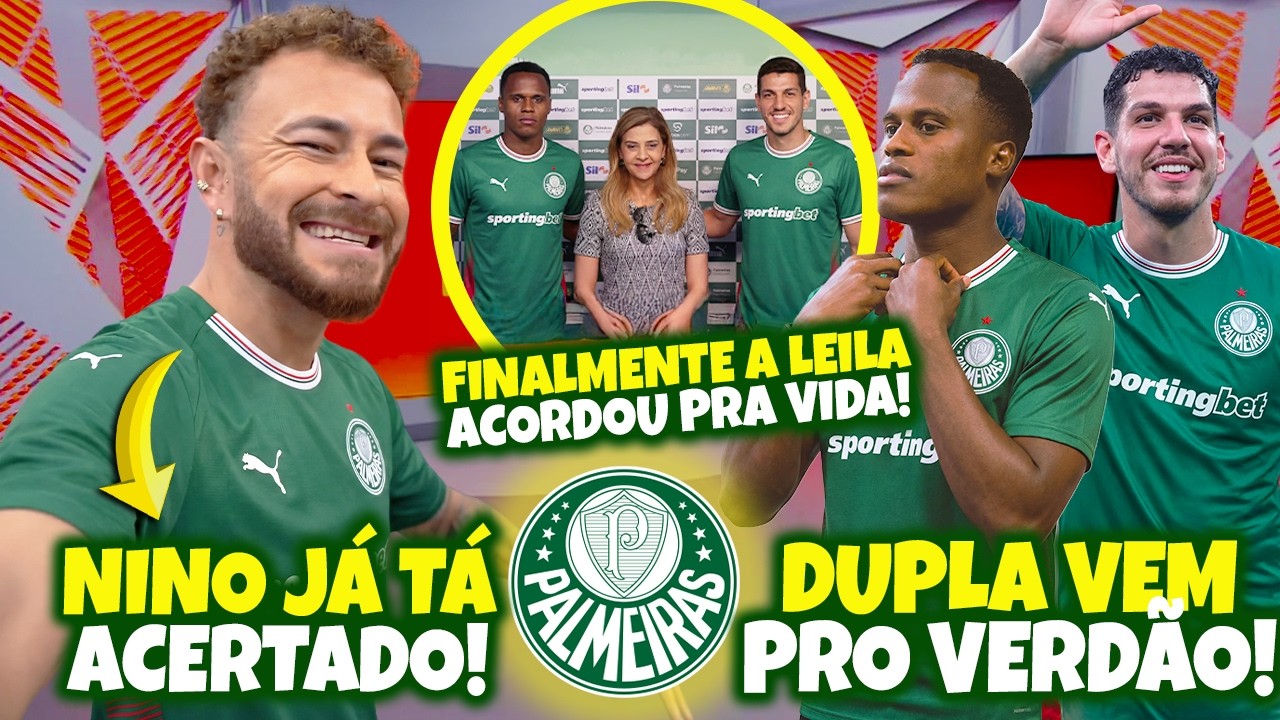 🚨 URGENTE! ZAGUEIRO NINO ESTÁ ACERTADO COM O PALMEIRAS / ARIAS TAMBÉM ESTÁ CHEGANDO PRO VERDÃO!