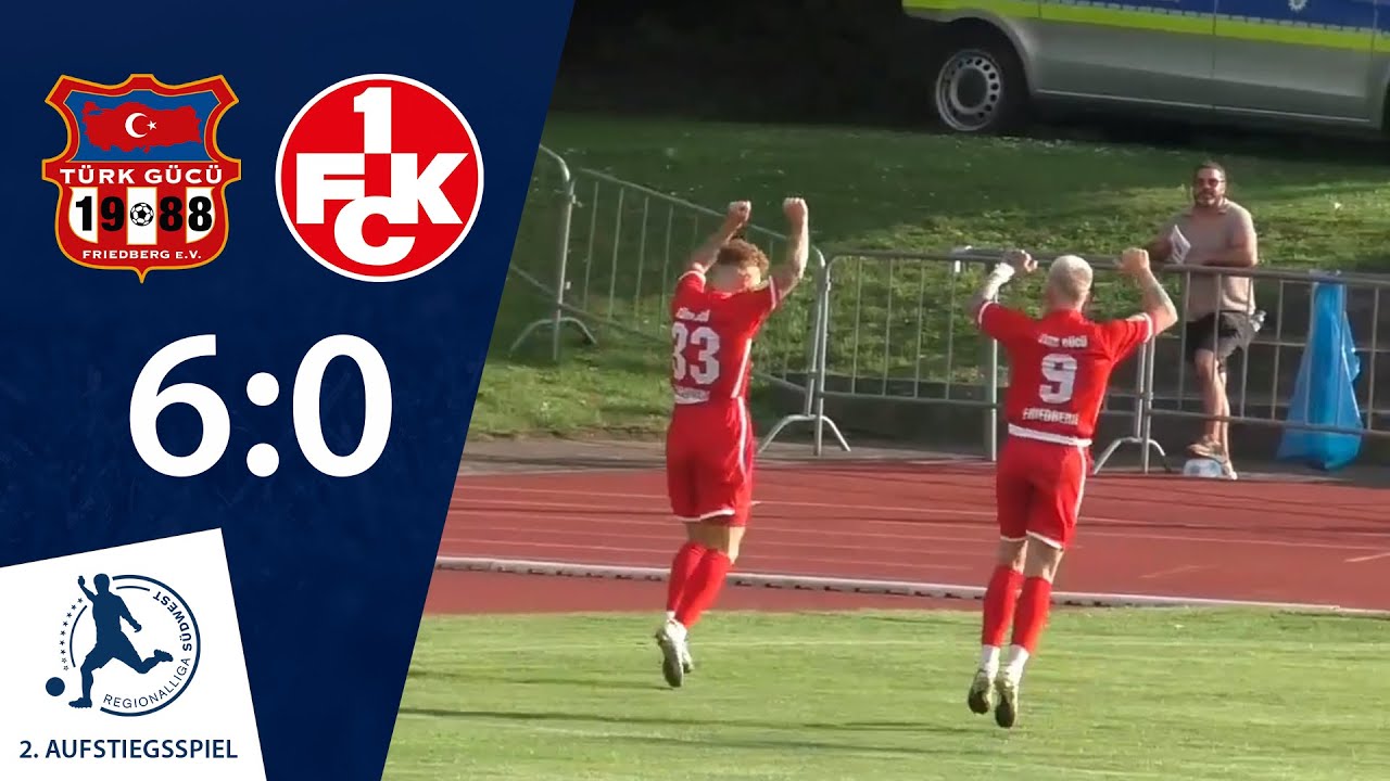 Kantersieg im 2. Aufstiegsspiel | Türk Gücü Friedberg - 1. FC Kaiserslautern II