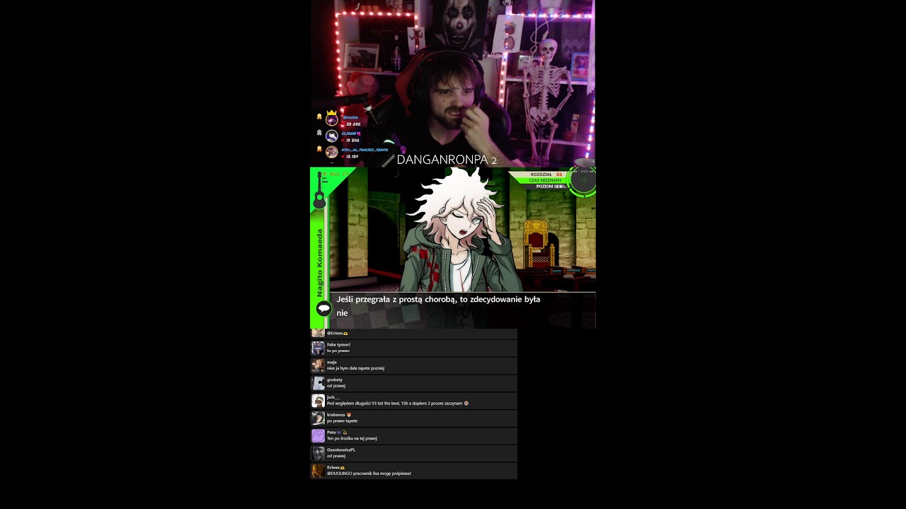 🔪 LIVE TERAZ! Danganronpa &ndash; kto dziś zginie?! 🩸🕵️&zwj;♂️ #live #shorts #danganronpa #anime #gaming
