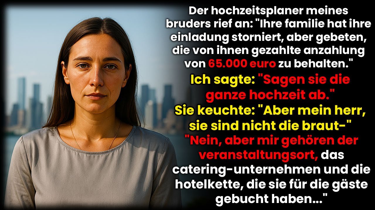 Der Hochzeitsplaner meines Bruders stornierte unsere Einladung – die 65.000 € behielt er.