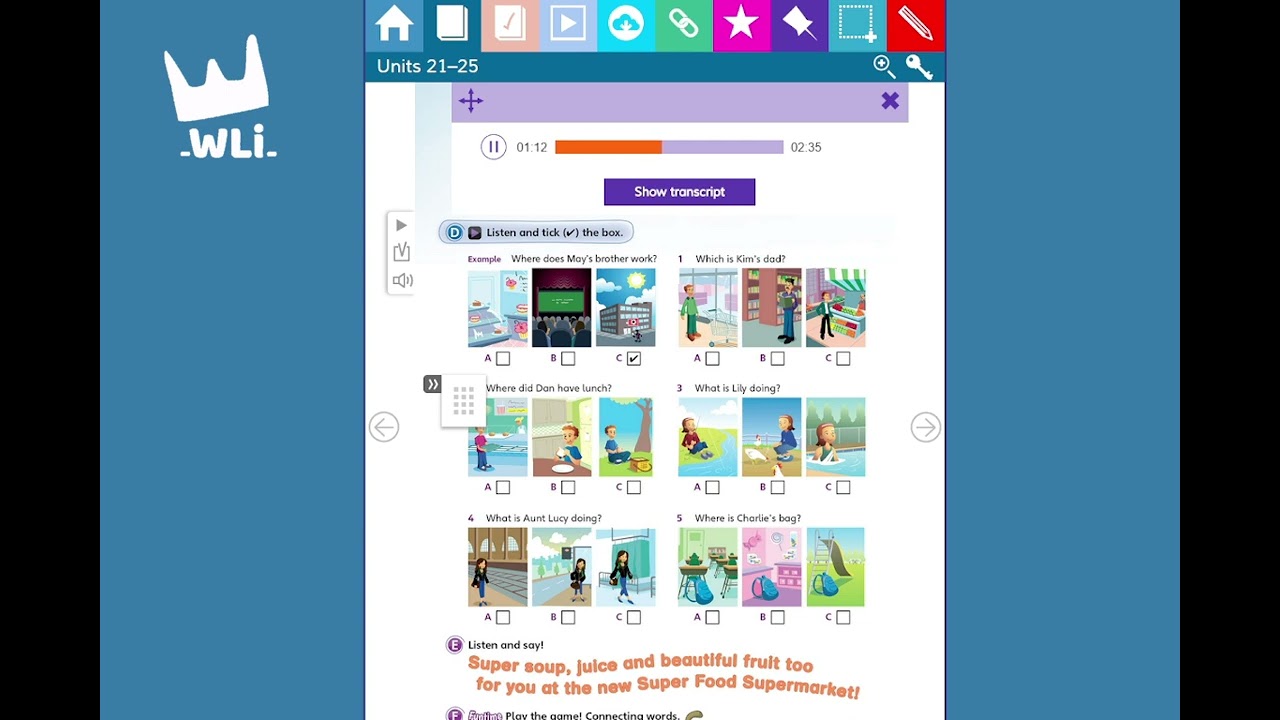 UNIT 21: HERE AND THERE IN TOWN | AUDIO BOOK FUN FOR MOVERS | SÁCH TIẾNG ANH CHO BÉ | WLi