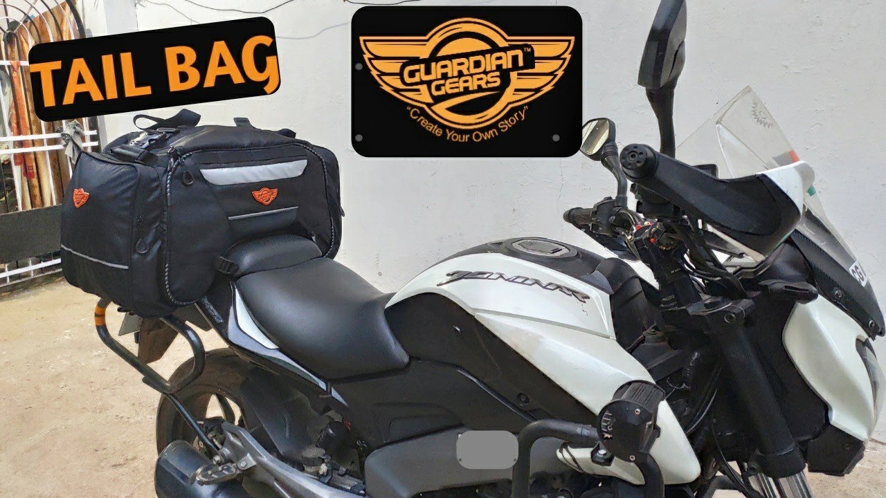How to mount Tail Bag on Dominar | Rhino Mini 50L | Guardian Gears