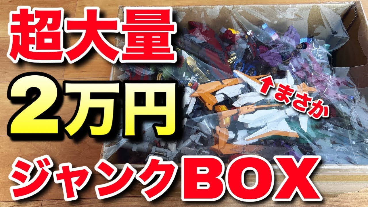 【ガンプラ】2万円のジャンクBOXがヤバすぎた！大量＆激レアキット多数！？果たしてその中身とは！？