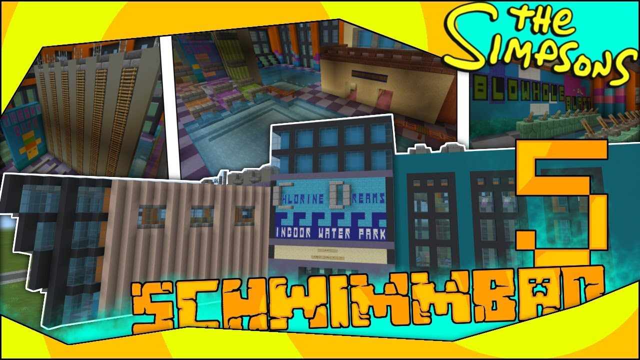 Minecraft Simpsons | Schwimmbad Teil 5 Tour | Nicht von Beckenrand springen!