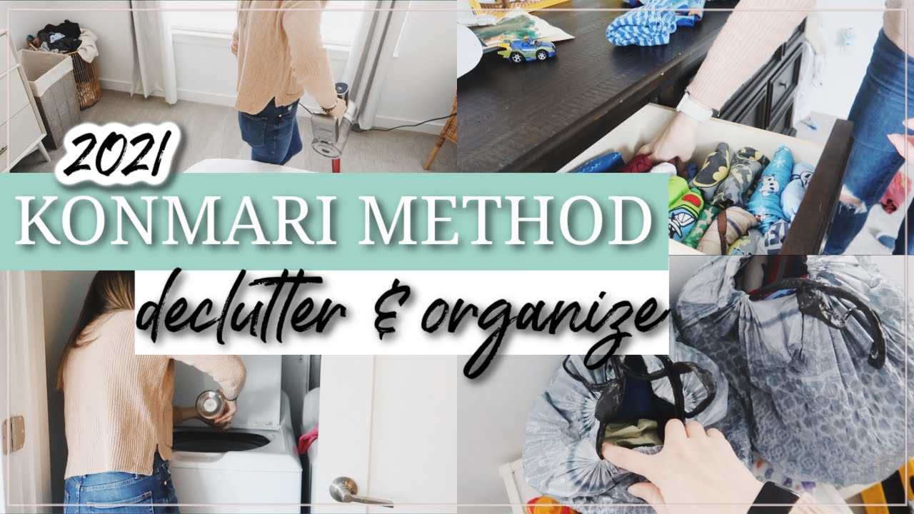 EXTREME CLEAN, DECLUTTER, & ORGANIZE WITH ME 2021 / KONMARI DECLUTTERING & FOLDING MOTIVATION