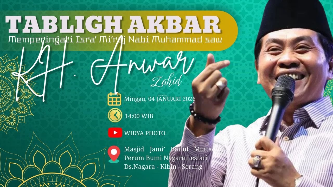 KH. ANWAR SAID DI BNL SERANG BANTEN 04 JANUARI 2026