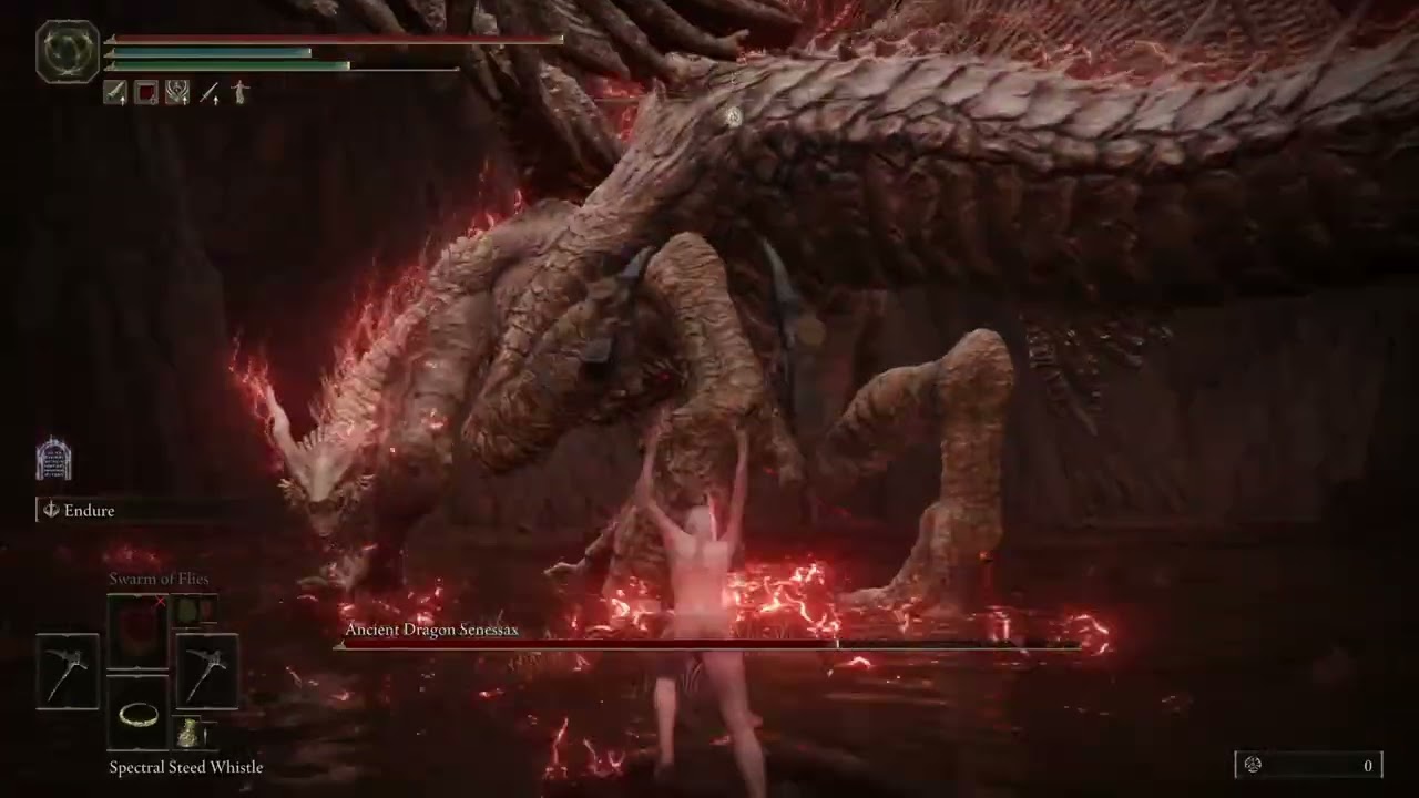 Elden Ring DLC - Ancient Dragon Senessax - No Damage/Sem Levar Hit [Solo/Melee Only]