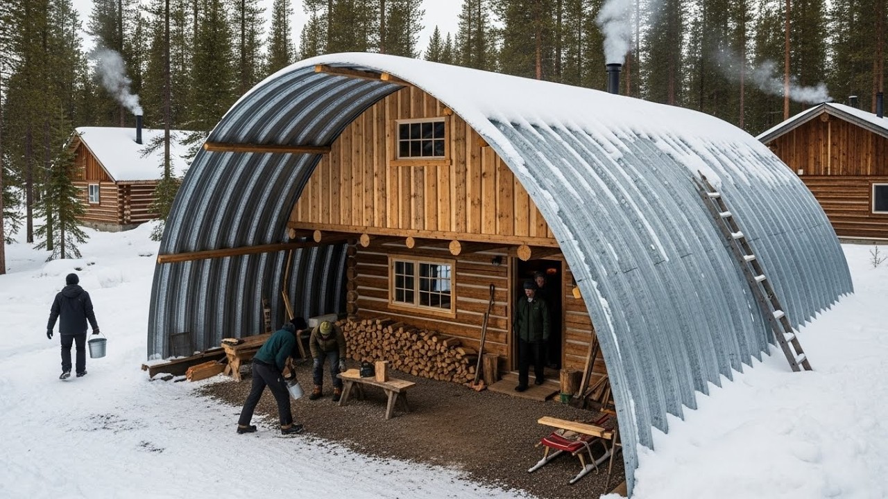 They Laughed at His Cabin Built Under a Steel Arch — Then Came Begging For Shelter