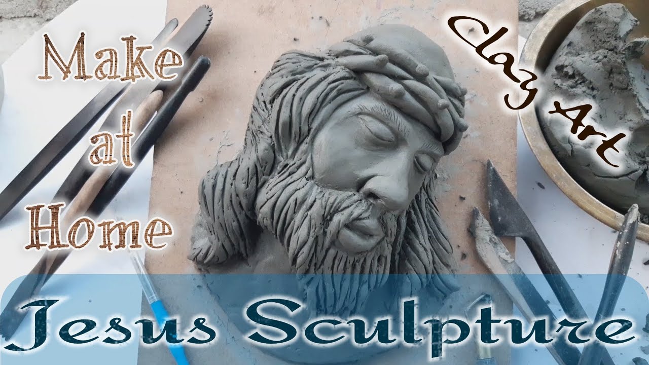 Jesus Sculpture with Clay | How to Make Jesus Sculptur Easy Step by Step | Clay Art Jesus Face