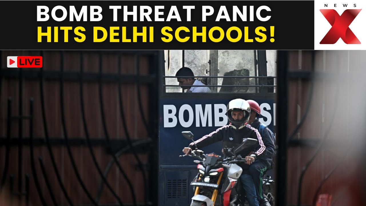Bomb Threat Calls LIVE | 10 Delhi Schools Evacuated After Bomb Threat Messages!