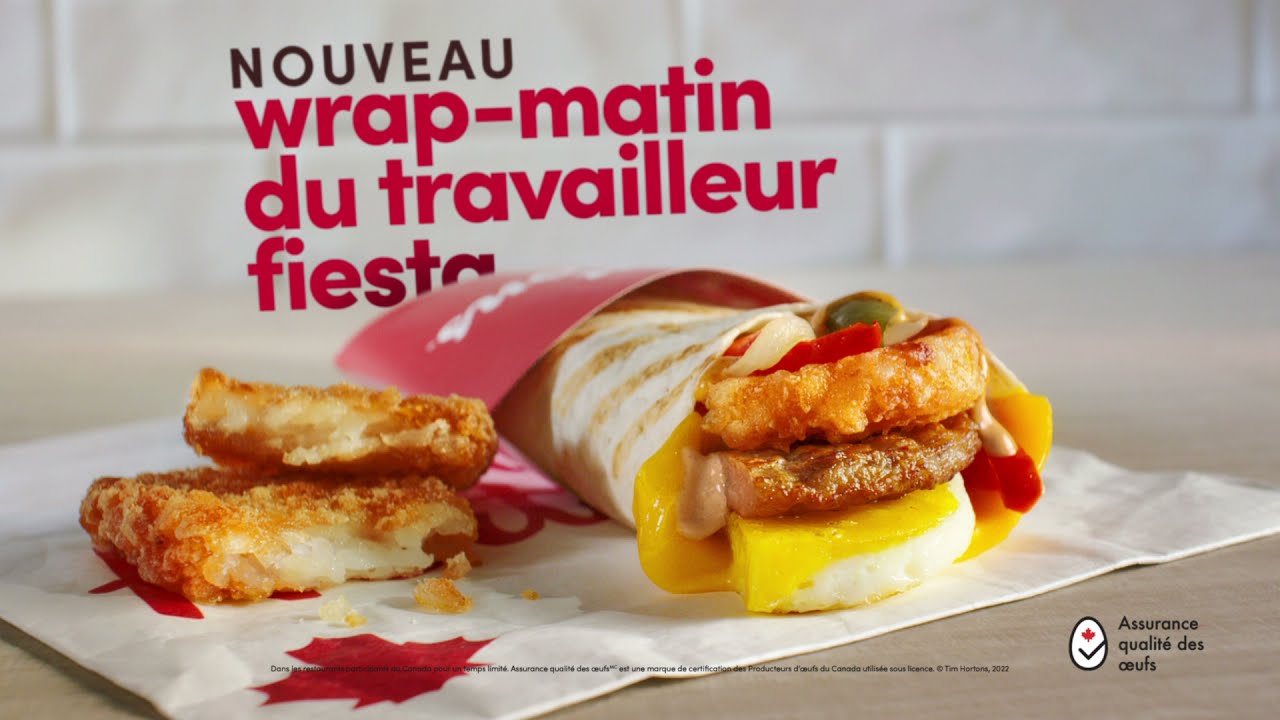 Tim Hortons | NOUVEAU wrap-matin du travailleur fiesta