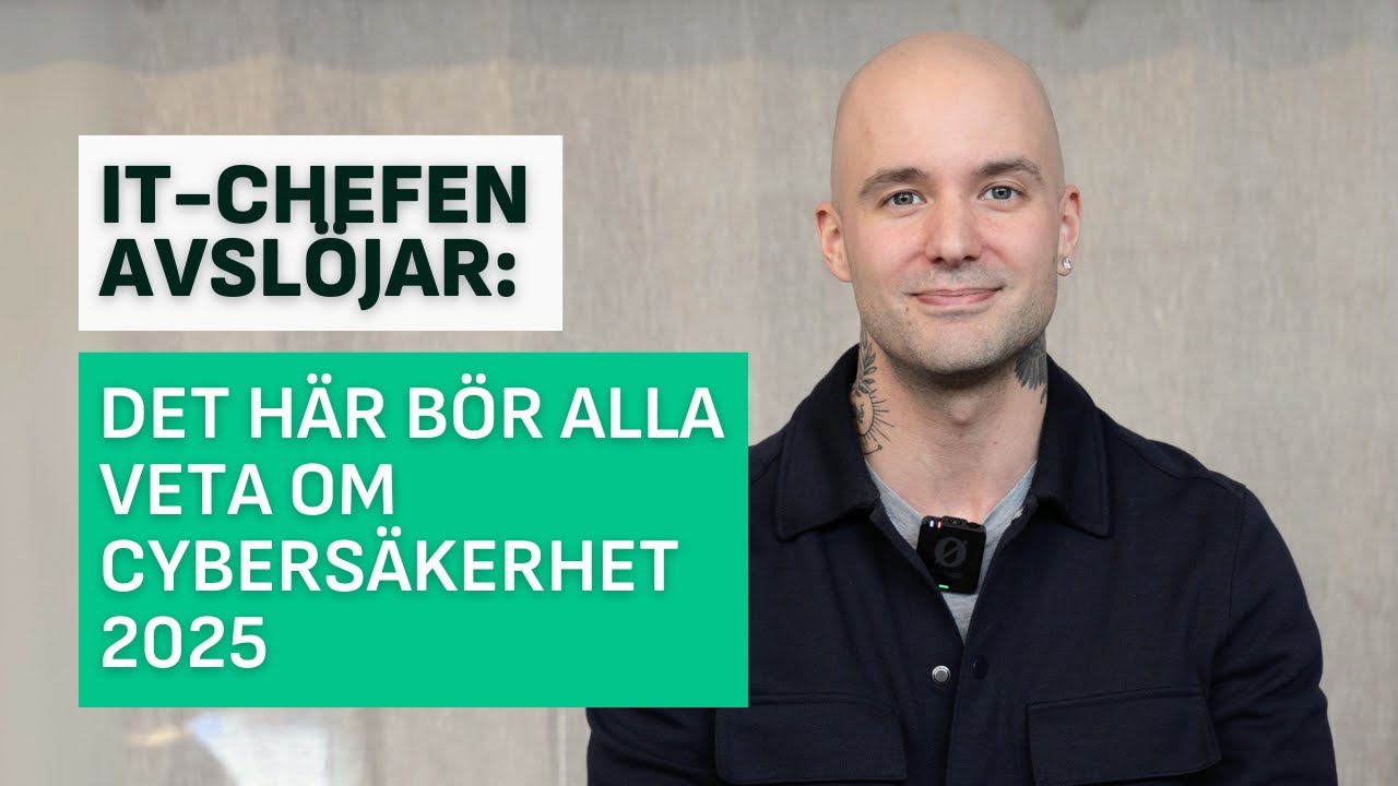 IT-s&auml;kerhet - D&auml;rf&ouml;r &auml;r det viktigare &auml;n n&aring;gonsin 🔐