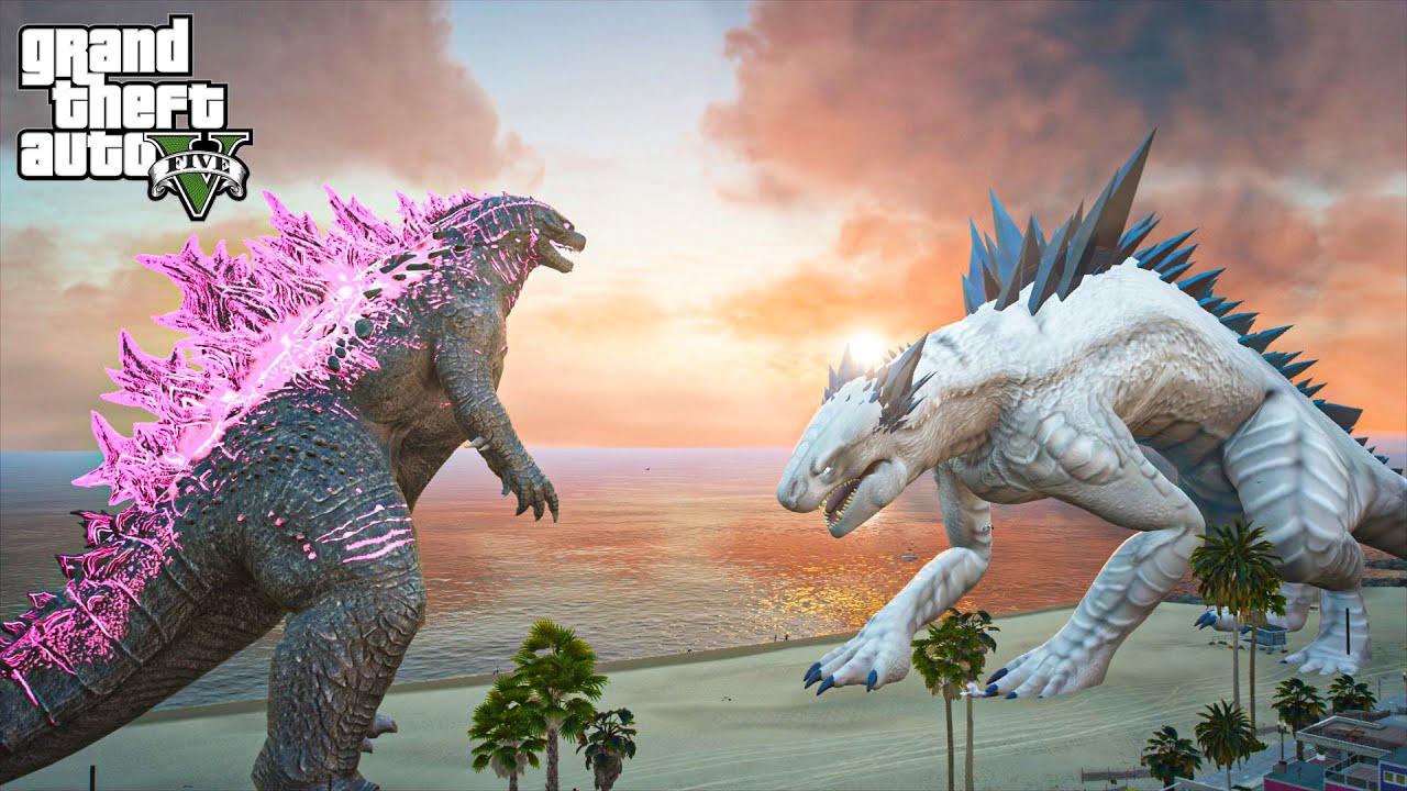 Godzilla 2024 vs Shimo GTA 5 Mods
