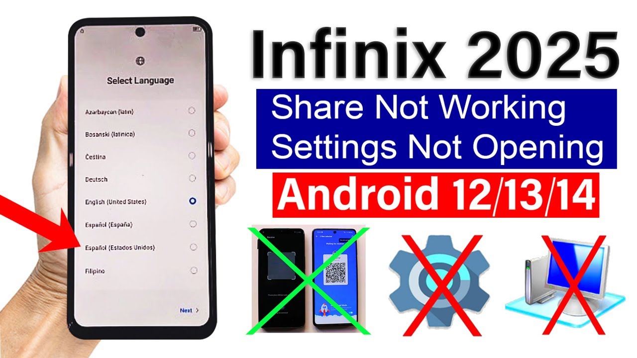 All Infinix 2025 : GOOGLE/ FRP BYPASS - Share Article Not Working | Android 12/13/14 (No PC)