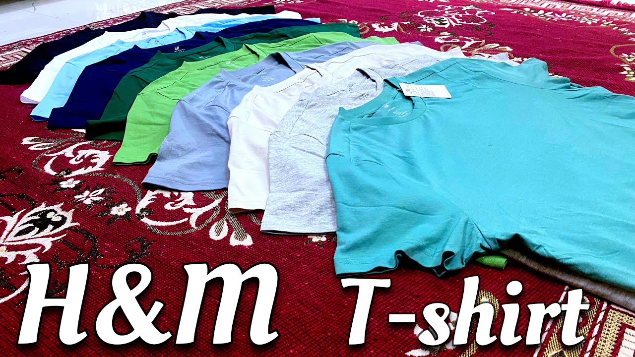 H&m t shirt for men pack of 10 t-shirt unboxing review #h&m￼