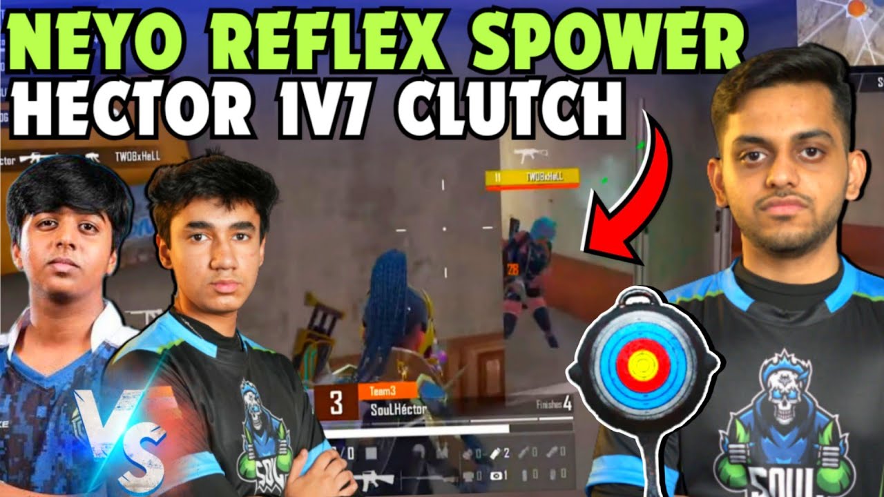 SouL Hector Crazy 1v7 Clutch Shocked Everyone 😳 SouL NEYO vs SPOWER 💛🚀