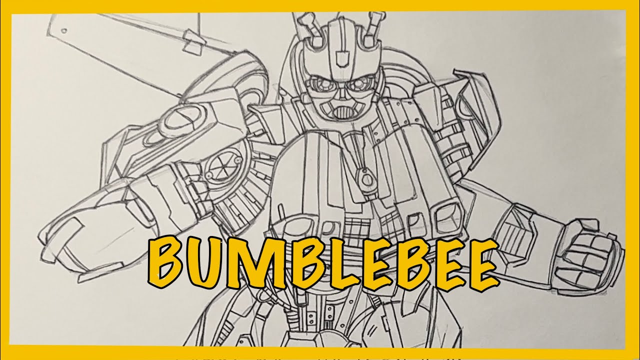 How To Draw BUMBLEBEE(DRAWING TUTORIAL) | PART 1