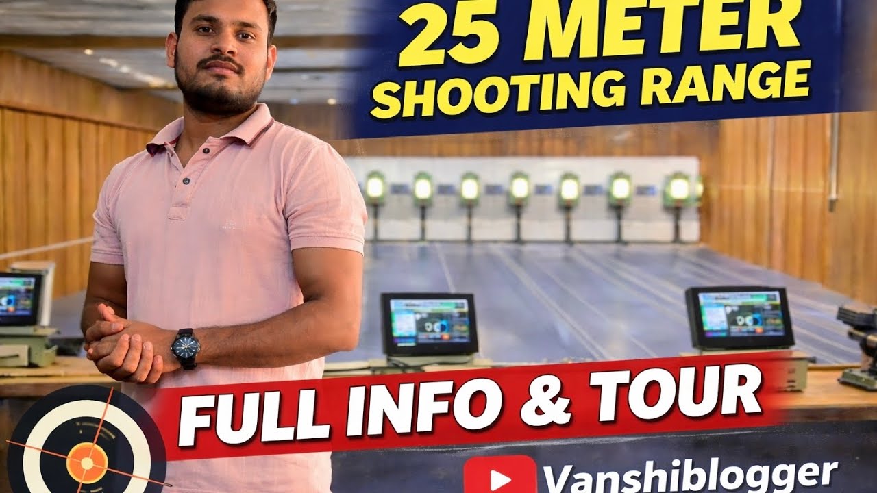 25 MTR Shooting Range Ka Complete Tour 🎯 | Full Information Inside | @Vanshiblogger 