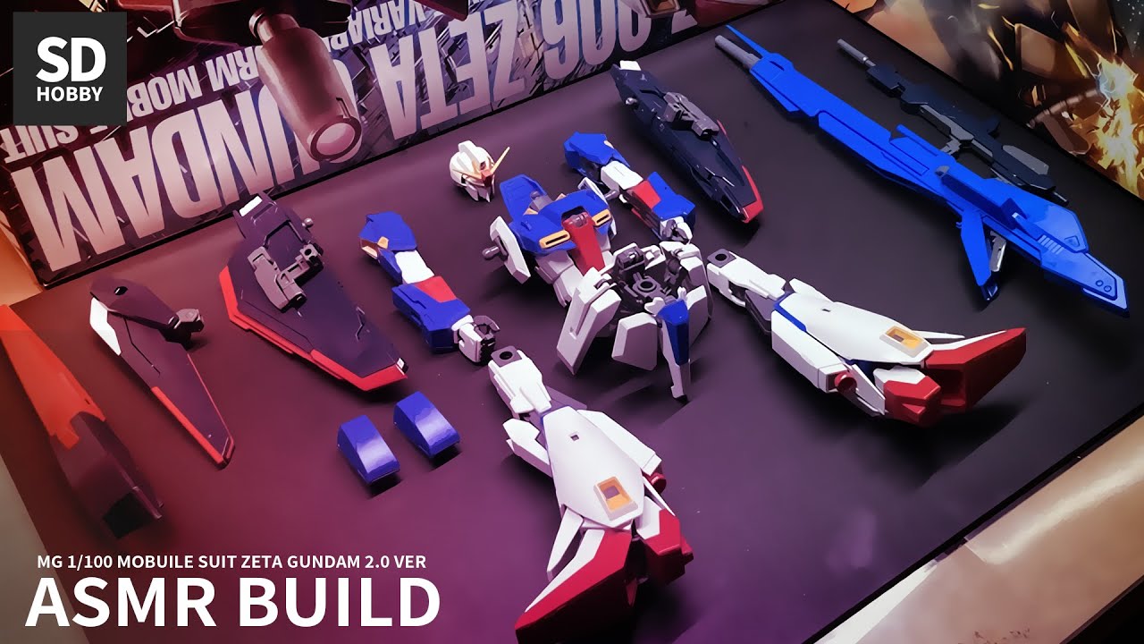 MG 1/100 제타 건담2.0 ASMR 빠른조립 - MG ZETA GUNDAM 2.0 VER ASMR BUILD | gundam build | Gunpla