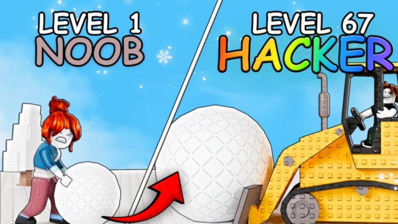 Благодаря ROBUX я стал №1 на сервере в игре Roll a Snowball в Roblox.