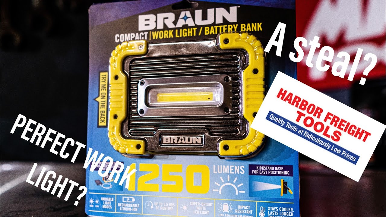 New Braun Work Light/Power Bank Review