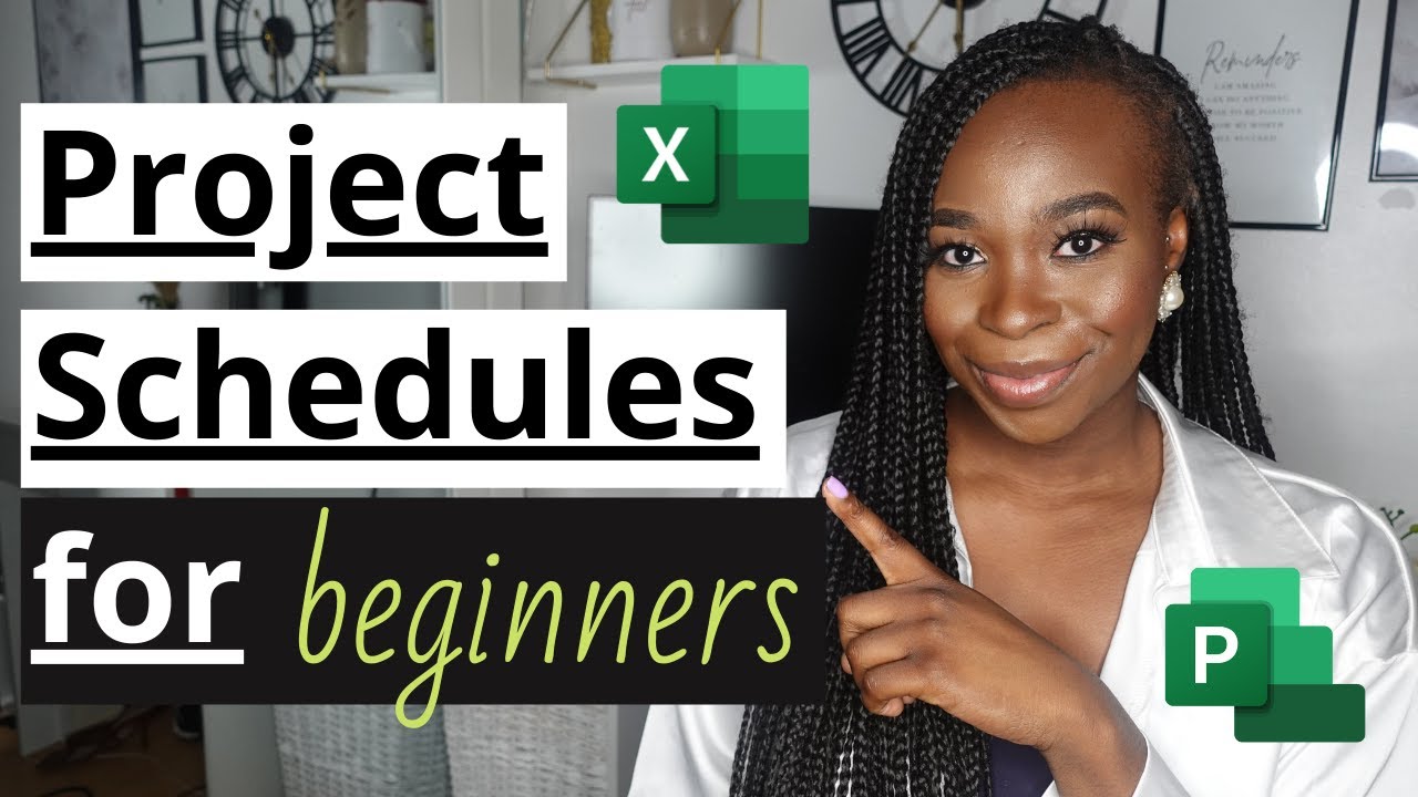 How to make a SIMPLE PROJECT SCHEDULE/PLAN | Excel VS Project | BEGINNERS PACK 1/3