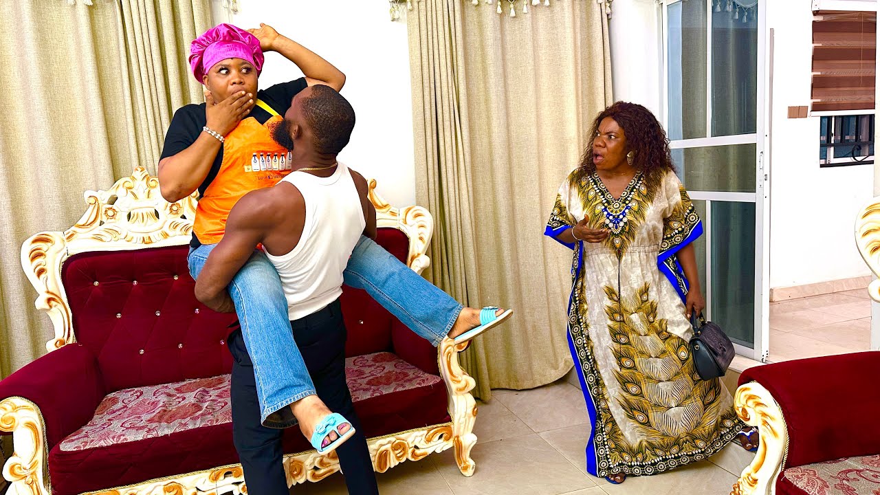 Husband was caught by the son while cheating with the maid 😂😳