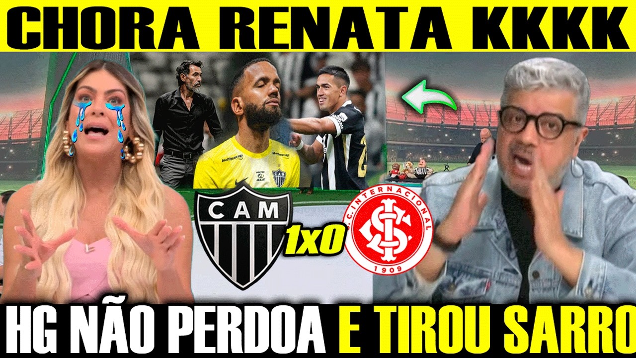 RENATA FAN PIRA e CHORA APÓS A VITÓRIA DO GALO SOBRE O INTERNACIONAL VAMOS RIR KKK