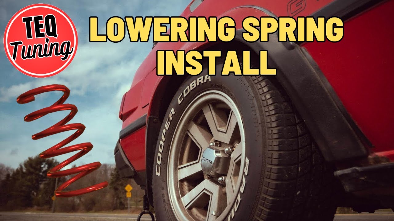 1985 Toyota Celica GT-S RA65 | Lowering Spring Suspension Install