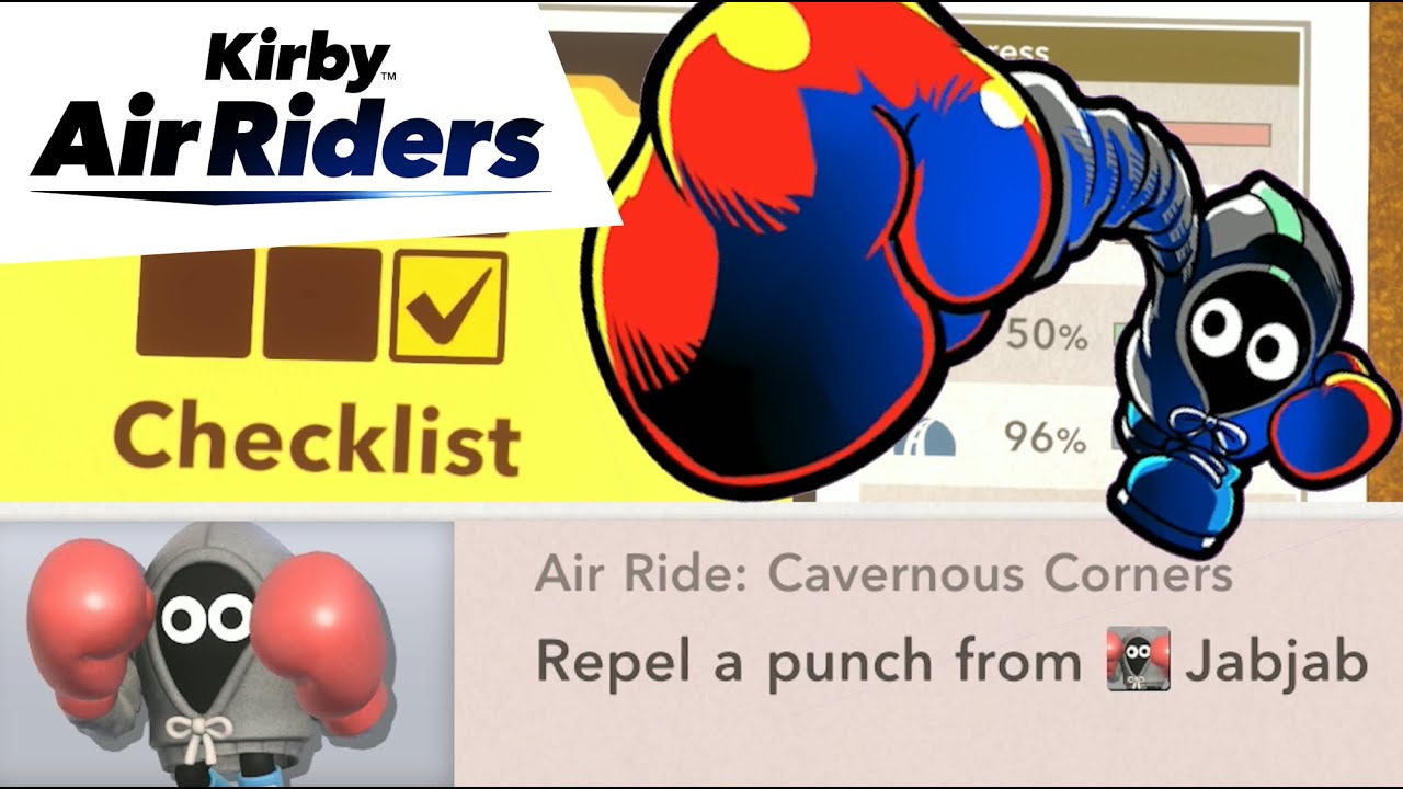 Kirby Air Riders: Repel a punch from Jabjab
