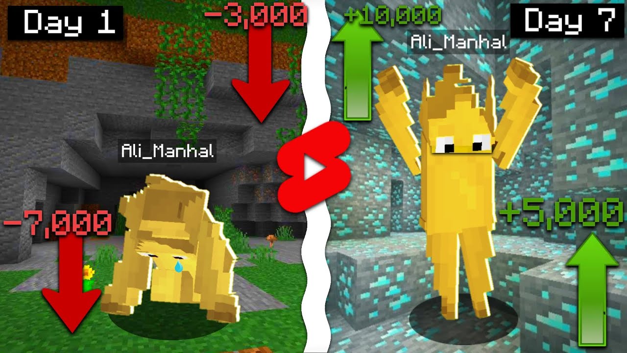 جربت انزل مقاطع شورت ماينكرافتية لمدة اسبوع!! (النتيجة صدمة 🤯💔) | Minecraft
