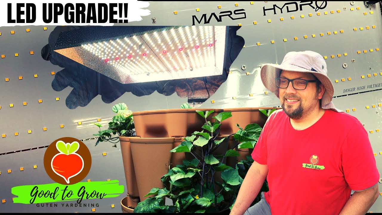 Indoor Winter Grow Tent LED Upgrade Mars Hydro Grow Light (Unboxing & Installation)| Guten Yardening