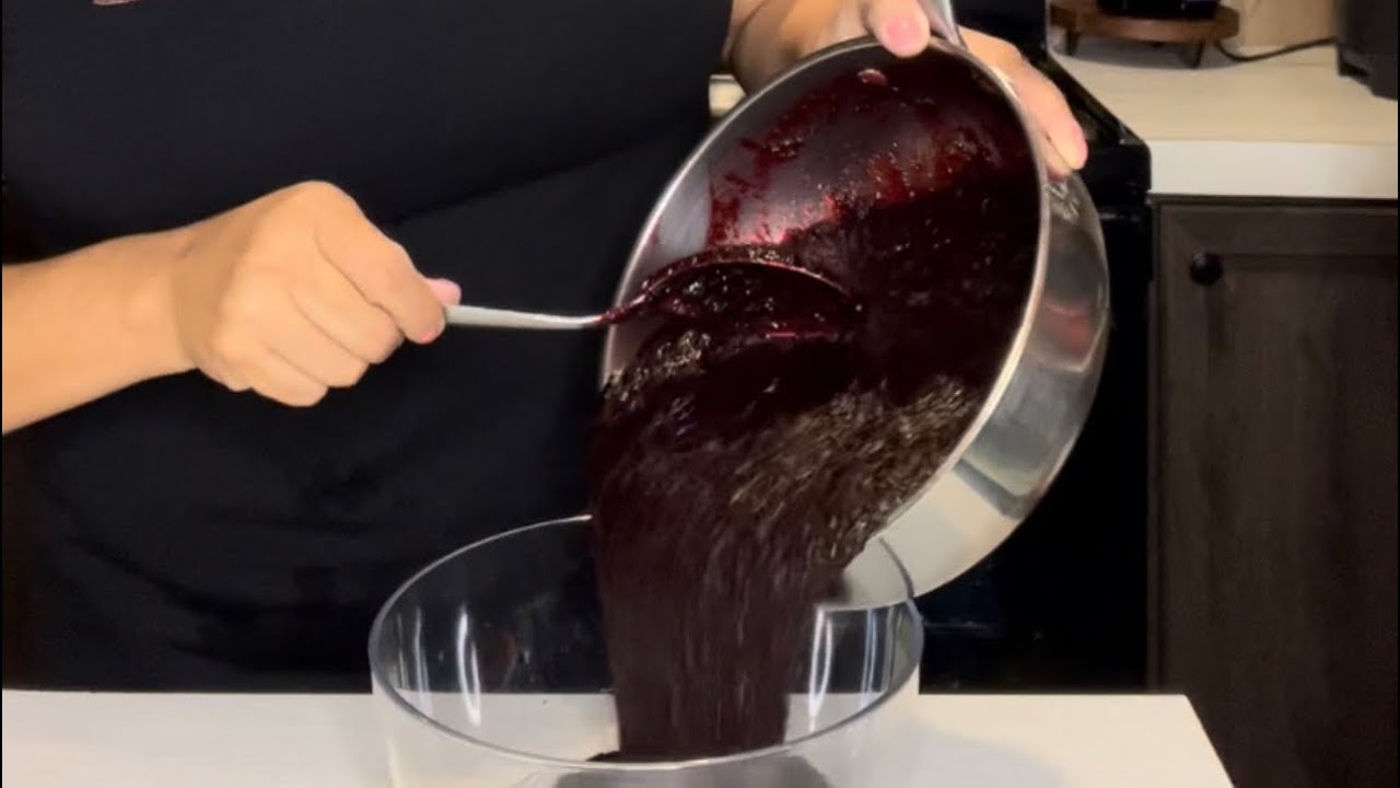 Chamoy casero. Chamoy preparado en casa .