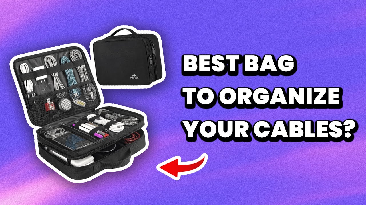 Can This Organizer Bag Tame Your Cable Chaos? | MATEIN Cable Organizer Review