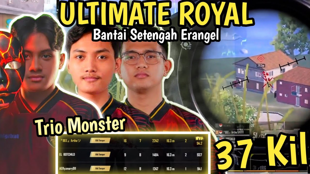 Tiki Taka Trio Monster New Alterego #rosemaryfps #aesnape #btrryzen #pubgmobile #ultimateroyal 