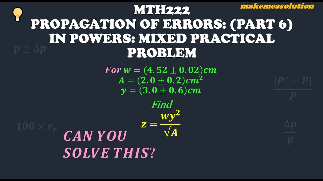 A Practical Mixed Error Problem