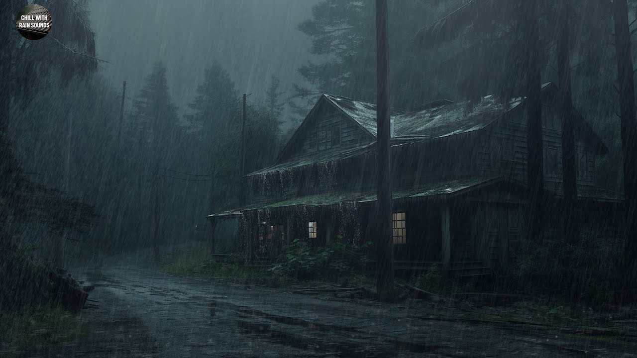 Heavy Rain and Thunder in the Forest | Natural Soundscape for Calm, Sleep and Relaxation | ASMR