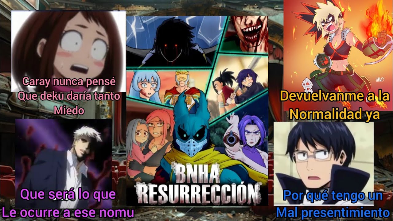 Boku no Hero viendo universos ova Boku no Hero resurreción 