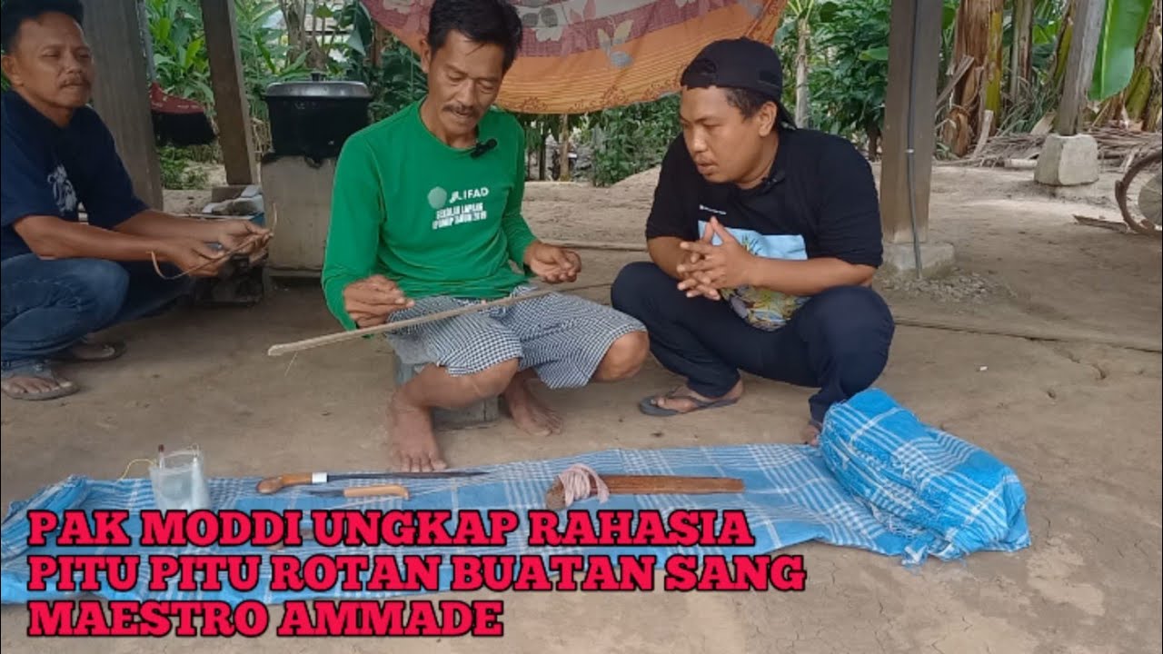 🔴Rahasia Pembuatan Pitu Pitu Pitu Pitu Rotan Khas Suku Bugis Di Tancung, Kec. Tanasitolo, Kab. Wajo