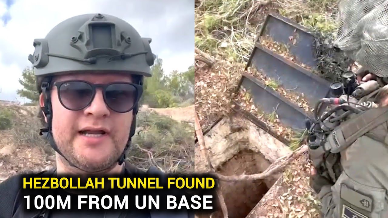 Video footage: Hezbollah tunnel found 100m from UN base